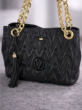 Valentino by Mario Valentino Luisa Diamond Quilt Leather Tote